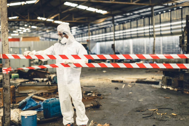 Professional Biohazard technician working in Riverside, CA